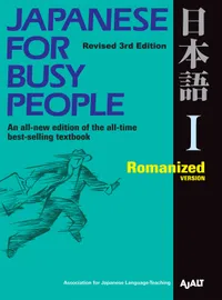Japanese for Busy People Series-3rd Edition Volume Japanese for Busy People I: Romanized Version cover